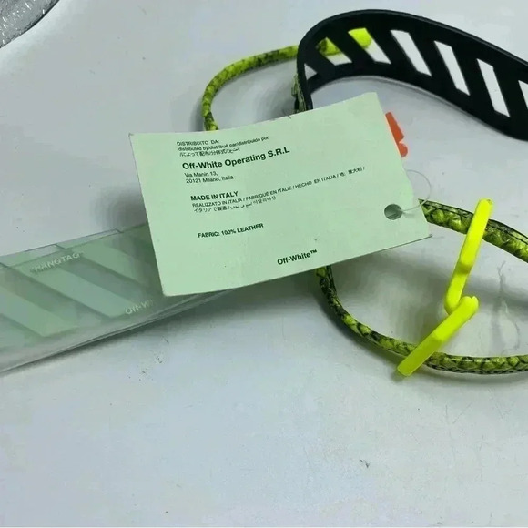 Off-White c/o Virgil Abloh 2019 Printed Butcher Waist Belt Black New with tags - Picture 5 of 10